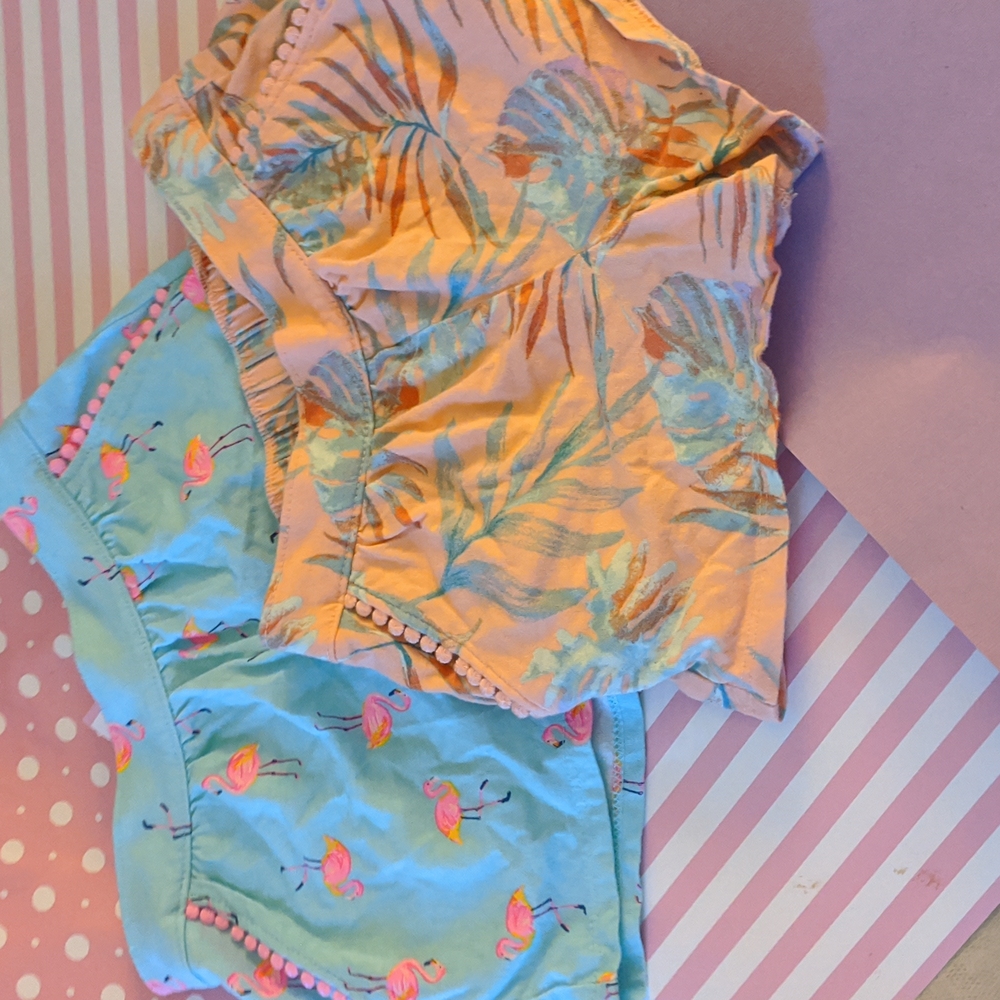 🌈4T girls Oshkosh B'Gosh set of 2 cotton shorts